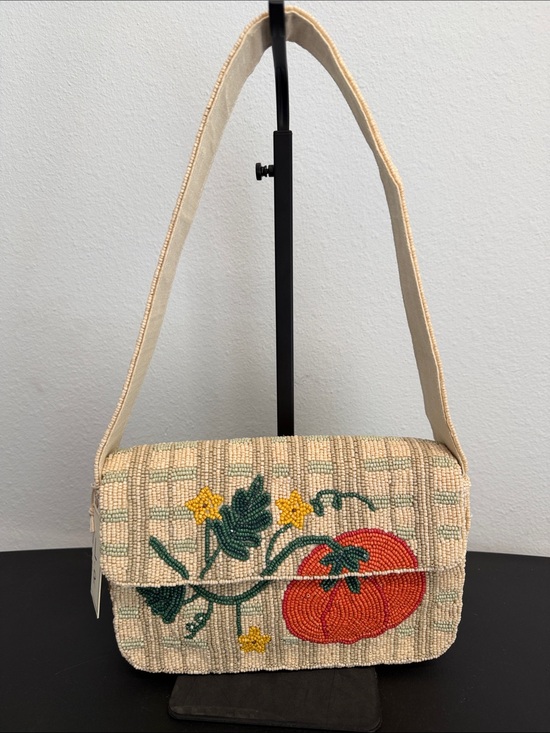 Sol And Mer Handbags - Sol and Mer | Fall Harvest Cottagecore Motif Beaded Shoulder Bag 🍂